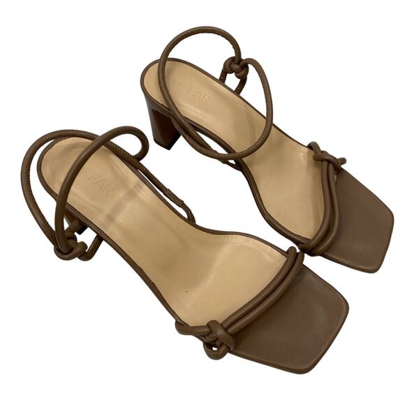 by Far 40 Charlie Taupe Sling Back heel Sandals - Picture 1 of 5